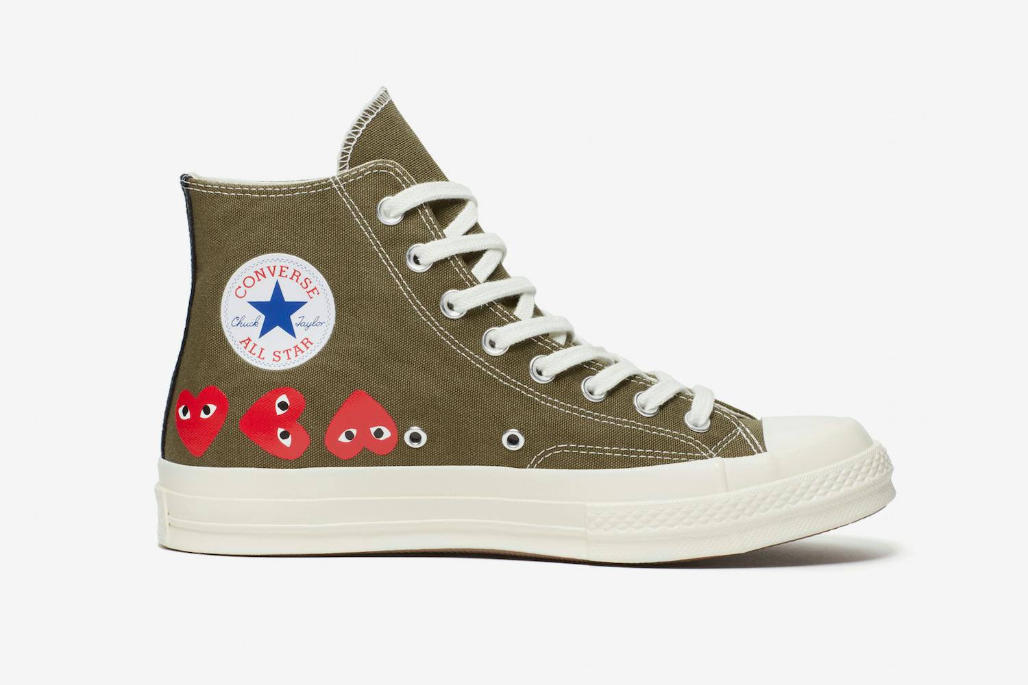 converse collab heart